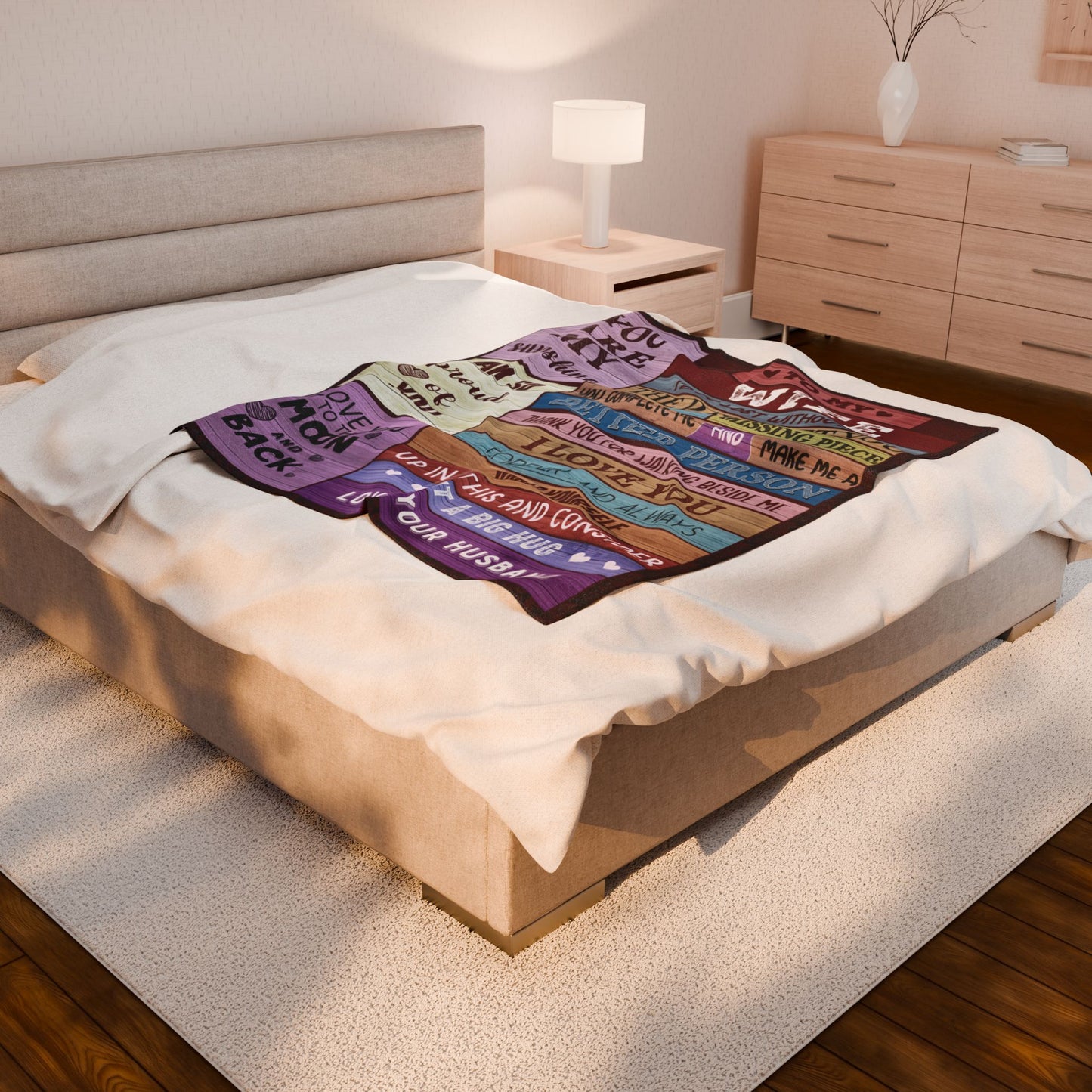 To My Wife | Velveteen Plush Blanket