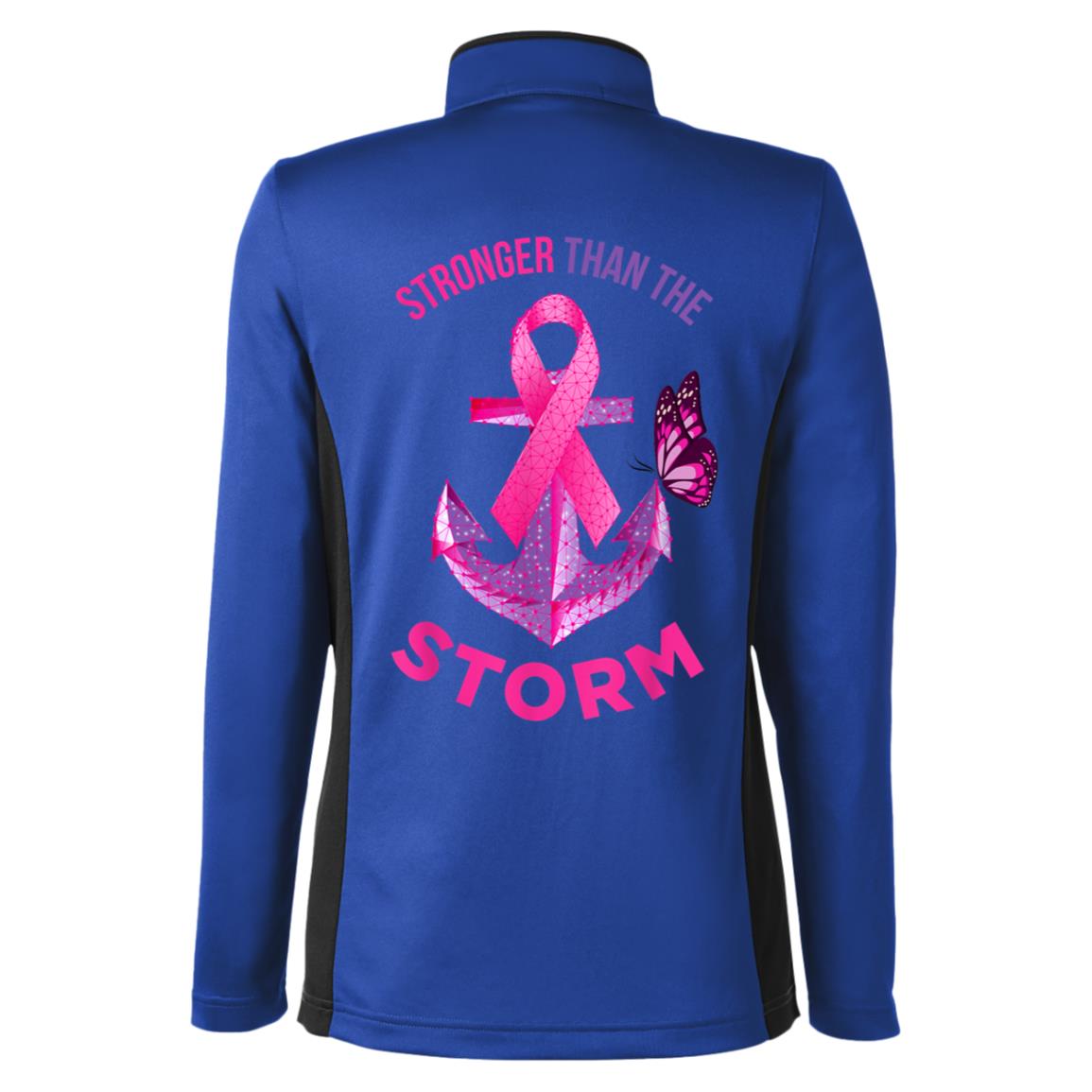 Stronger Than The Storm | Long Sleeve Front Coil Zipper