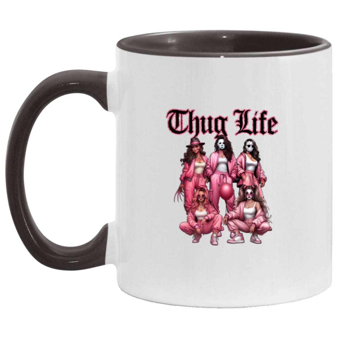 Thug Life Pink Mug | Ceramic Mug, (11oz)