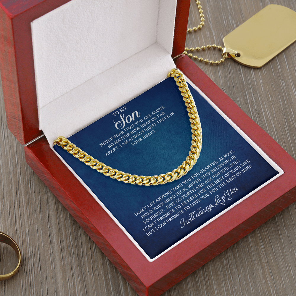 To My Son | Cuban Link Chain
