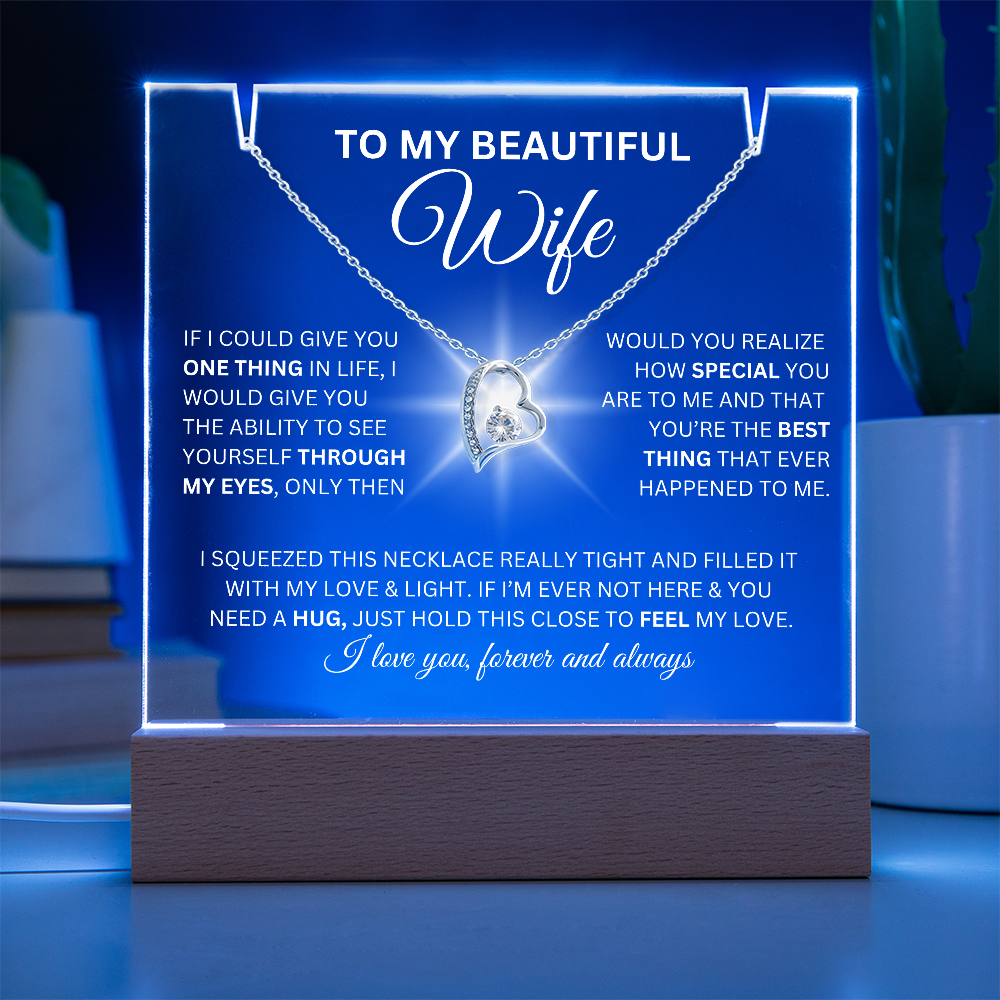 To My Beautiful Wife-I Love You Forever And Always-Keepsake Acrylic Bundle