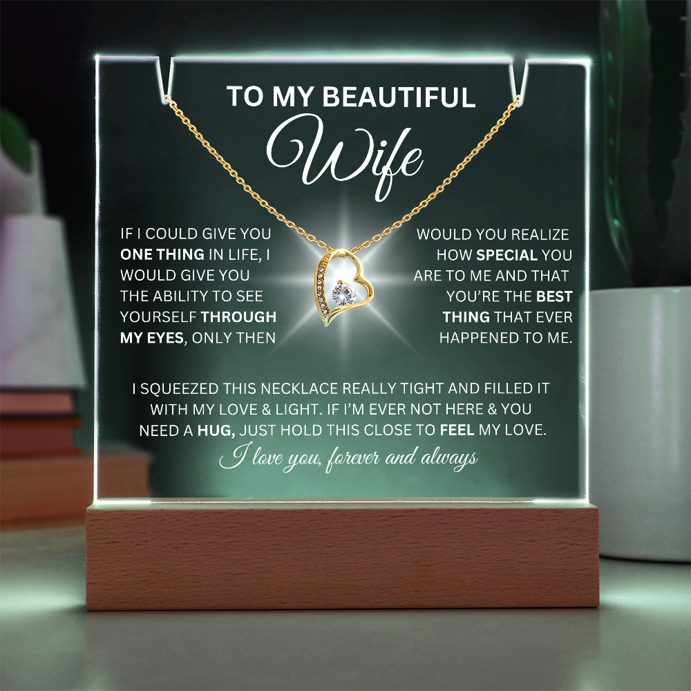 To My Beautiful Wife-I Love You Forever And Always-Keepsake Acrylic Bundle