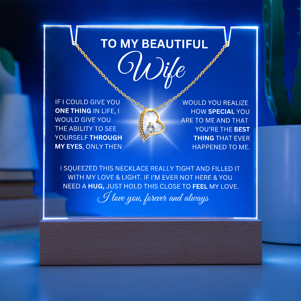 To My Beautiful Wife-I Love You Forever And Always-Keepsake Acrylic Bundle