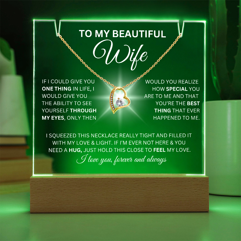 To My Beautiful Wife-I Love You Forever And Always-Keepsake Acrylic Bundle
