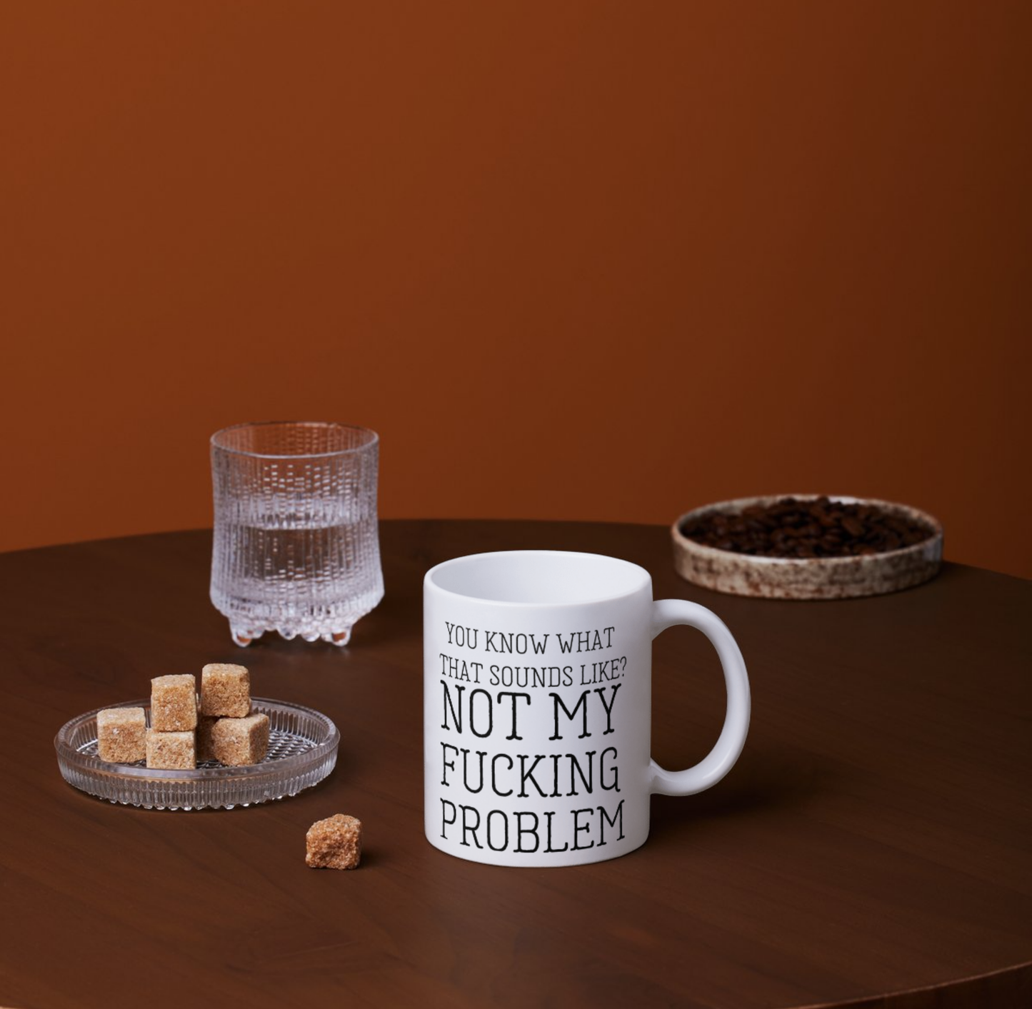Not My Fucking Problem | Ceramic Mug, (11 oz)
