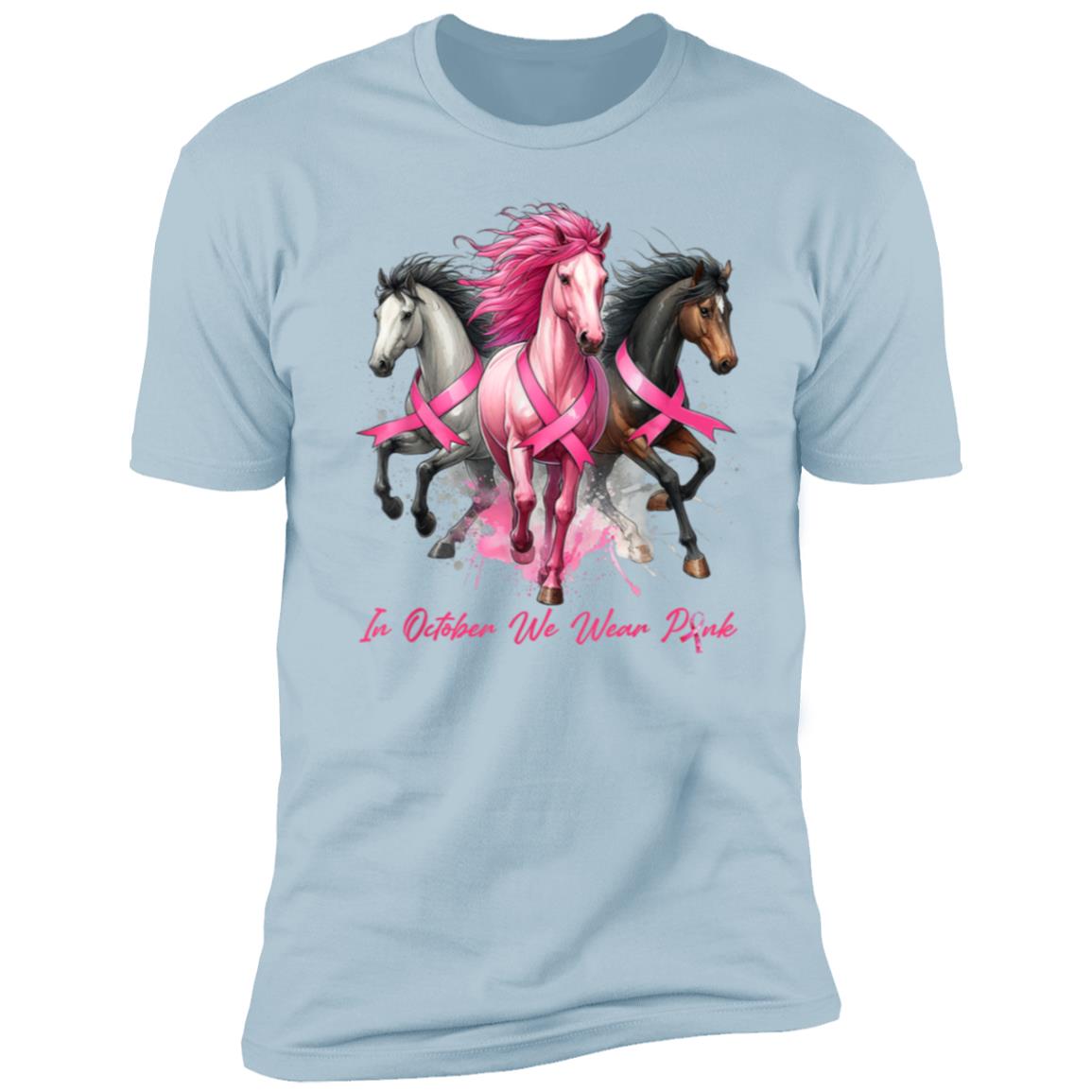 In October We Wear Pink Horses| Unisex T-shirt