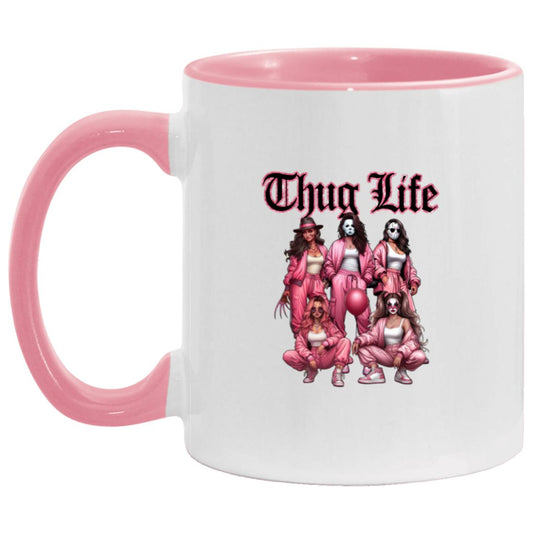 Thug Life Pink Mug | Ceramic Mug, (11oz)