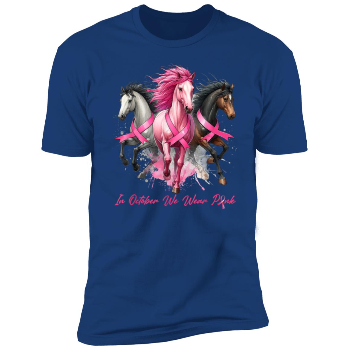 In October We Wear Pink Horses| Unisex T-shirt