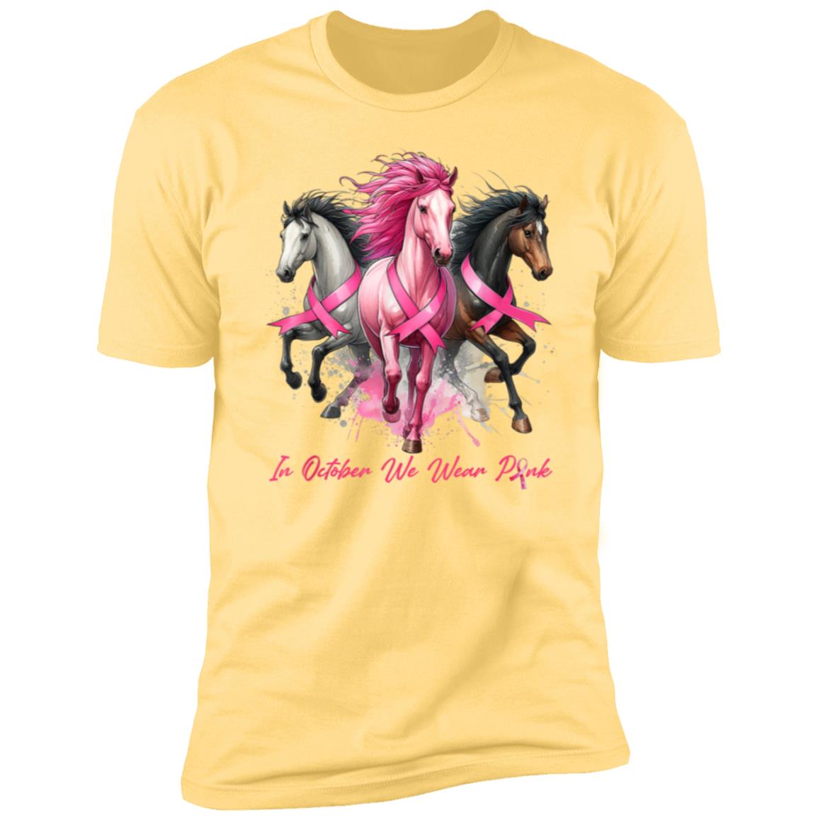 In October We Wear Pink Horses| Unisex T-shirt