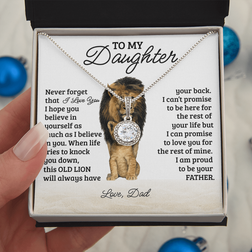 To My Daughter Eternal Hope Necklace-Never Forget That I Love You