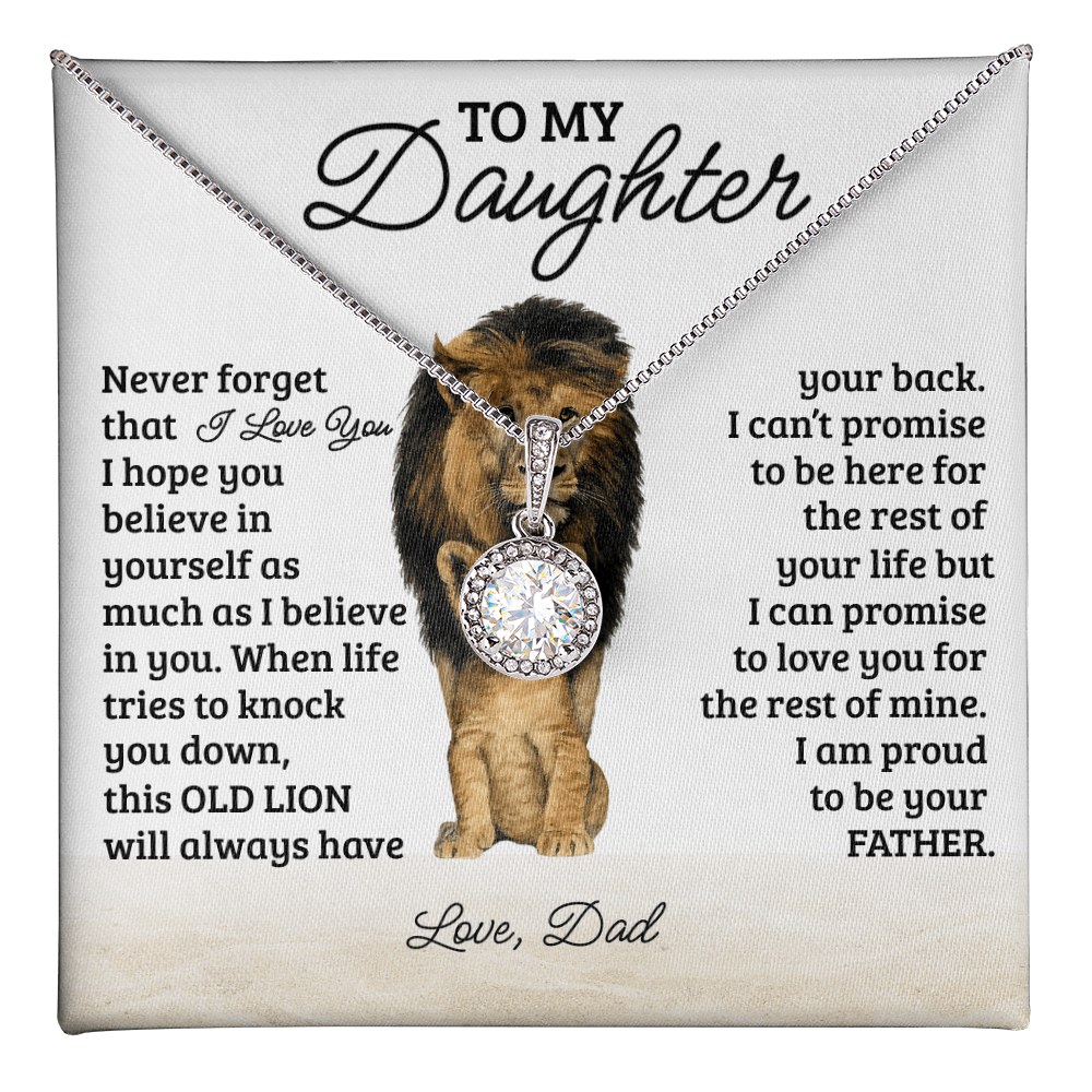 To My Daughter Eternal Hope Necklace-Never Forget That I Love You