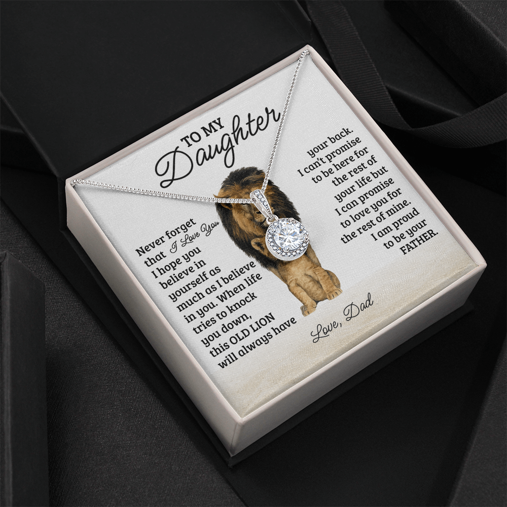 To My Daughter Eternal Hope Necklace-Never Forget That I Love You