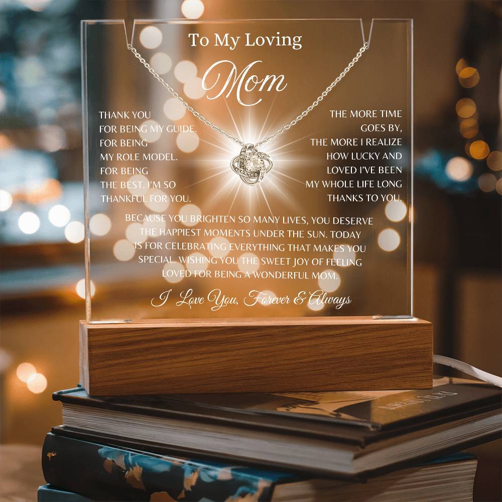 To My Loving Mom, I Love You Forever & Always | Keepsake Acrylic Bundle