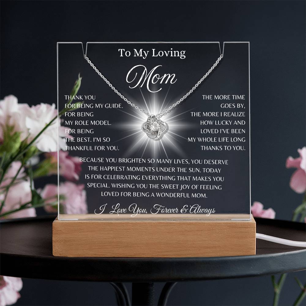 To My Loving Mom, I Love You Forever & Always | Keepsake Acrylic Bundle