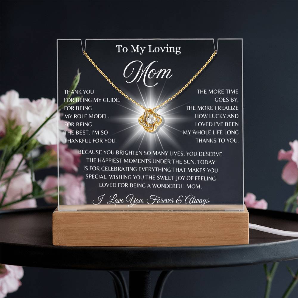 To My Loving Mom, I Love You Forever & Always | Keepsake Acrylic Bundle