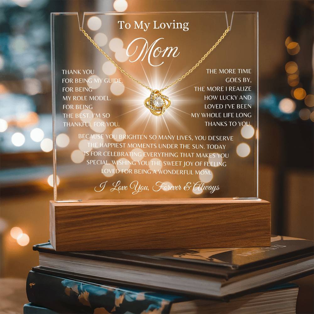 To My Loving Mom, I Love You Forever & Always | Keepsake Acrylic Bundle